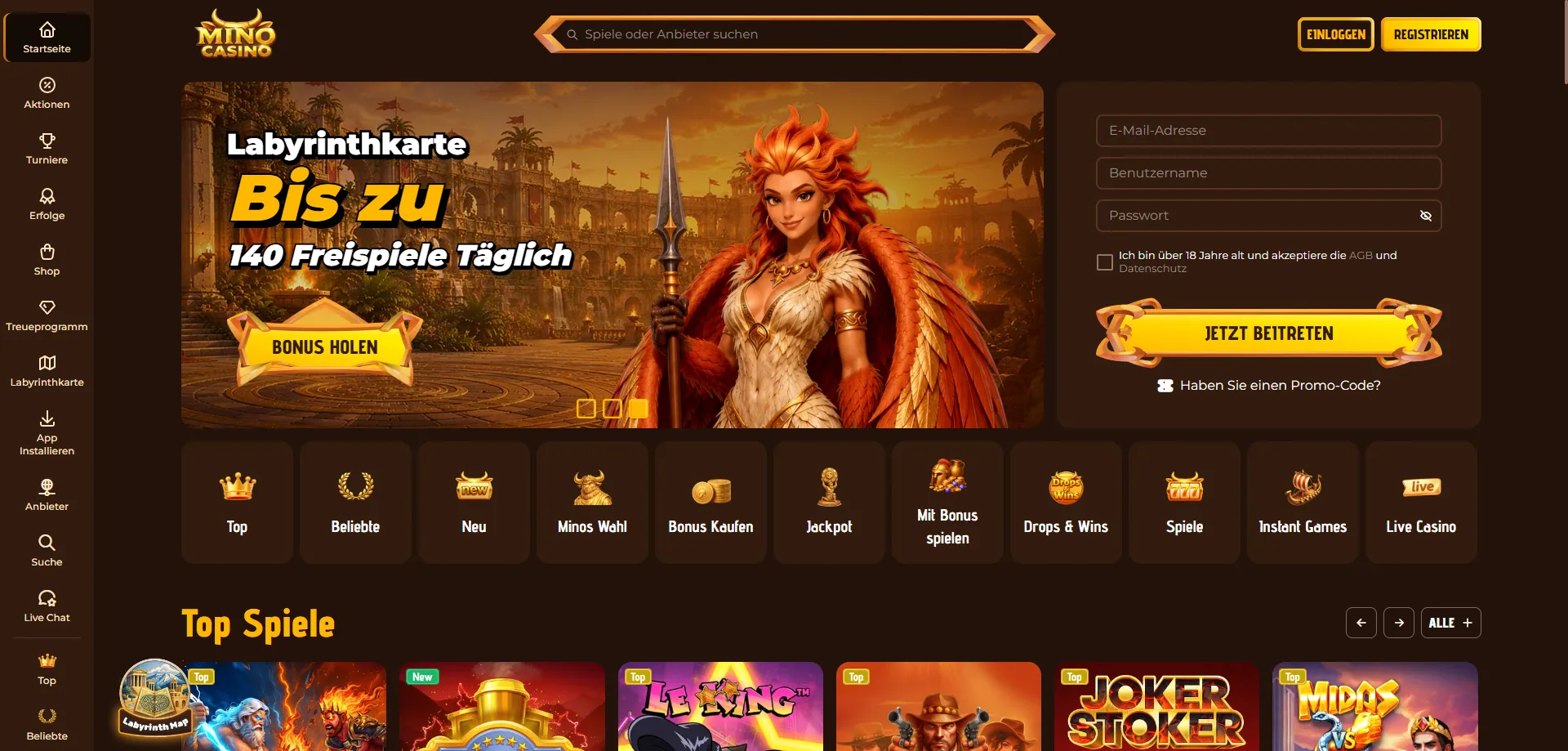 Mino Casino panoramica completa per giocatori italiani 2026